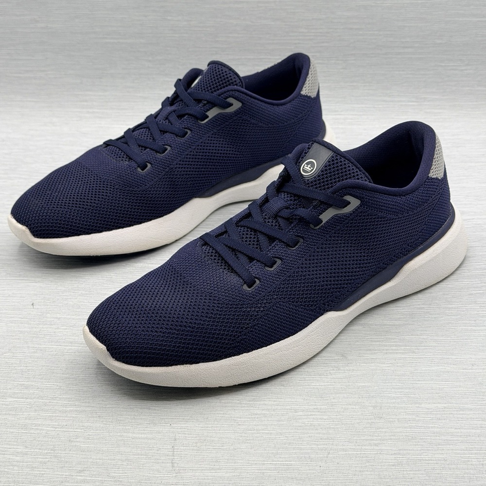 Peter Millar Glyde V3 Men's 8.5 Hybrid Dress Sneakers Navy Blue Knit Lightweight